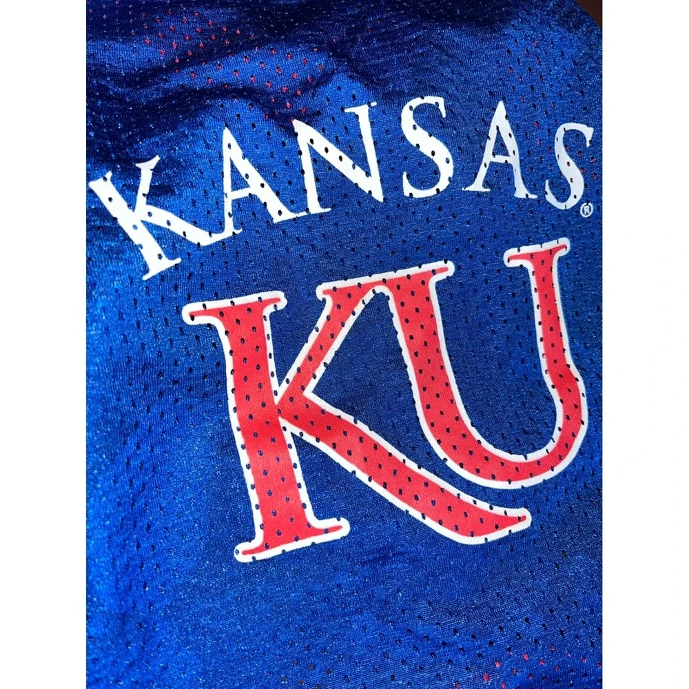 Kansas KU Jayhawks Pet Dog Jersey Shirt Blue Red Large Basketball NCAA